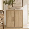 thumbnail image 1 of ARKANTOS Sideboard Buffet Cabinet with Storage, Coffee Bar Cabinet with 2 Doors and Adjustable Shelf, Modern Farmhouse Kitchen Sideboard for Living Room, Gold, 1 of 14