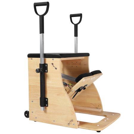 ARKANTOS Pilates Chair, Anti-Slip Handles, Space-Efficient Design, Adjustable, Wood, 64 lbs