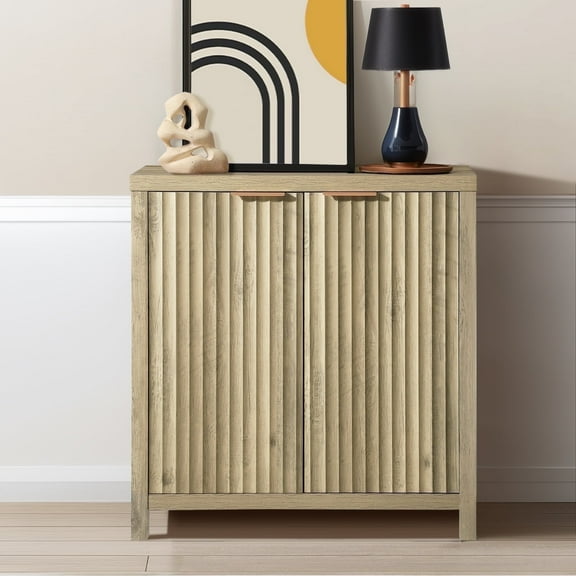 ARKANTOS Sideboard Buffet Cabinet with Storage,Credenza Accent Cabinet for Dining Living Room, Coastal Oak