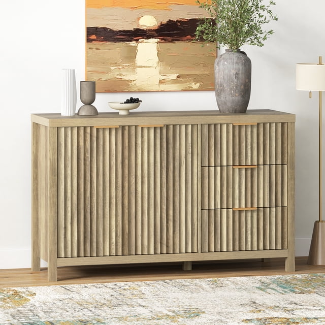 ARKANTOS Sideboards and Buffets, Modern Farmhouse Storage Cabinet with ...