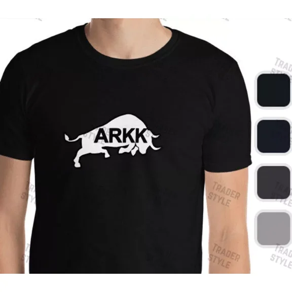 ARKK Tech Innovations Bull T-Shirt tech stock trader gift tee | eBay