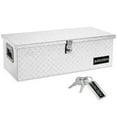 thumbnail image 1 of ARKSEN 30" Chest Box Aluminum Diamond Plate Tool Box Truck Pick Up Underbody Trailer Toolbox Storage Lock Keys, Silver, 1 of 7