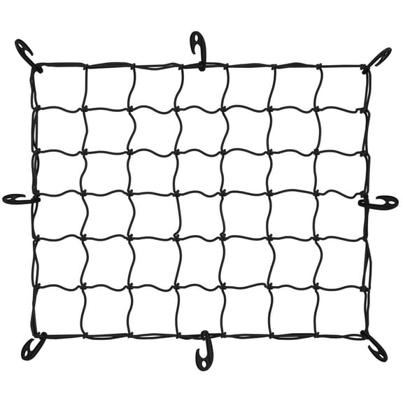 ARKSEN 31.5" x 26" Heavy Duty Tangle-Free Nylon Cargo Net(4.7" x 4.7" Mesh), Universal Bungee Net for Pickup, Trucks, SUV, Roof Racks, and Travel Luggage Racks
