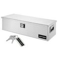 thumbnail image 1 of ARKSEN 39" Aluminum Diamond Plate Tool Box Chest Box Pick Up Truck Bed RV Trailer Toolbox Storage With Side Handle And Lock Keys, Silver, 1 of 7