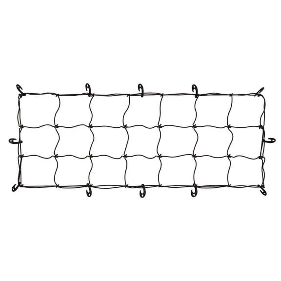 ARKSEN 57" x 21.5" Heavy Duty Tangle-Free Nylon Cargo Net (8" x 8" Mesh) - Universal Bungee Net Stretches to 80" x 40" for Pickup, Trucks, SUV, Roof Racks, and Travel Luggage Racks