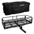 thumbnail image 1 of ARKSEN 60" Foldable Car Rear Luggage Basket Hitch-Mounted Cargo Carrier Rack W/ Cargo Bag Trailer Hitch Fit 2" Receiver, 1 of 6