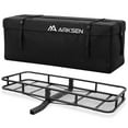 thumbnail image 1 of ARKSEN 60" x 24" x 6" Hitch Mount Angled Shank Cargo Carrier With Cargo Bag Fit 2" Receiver 500LBS Capacity, 1 of 7