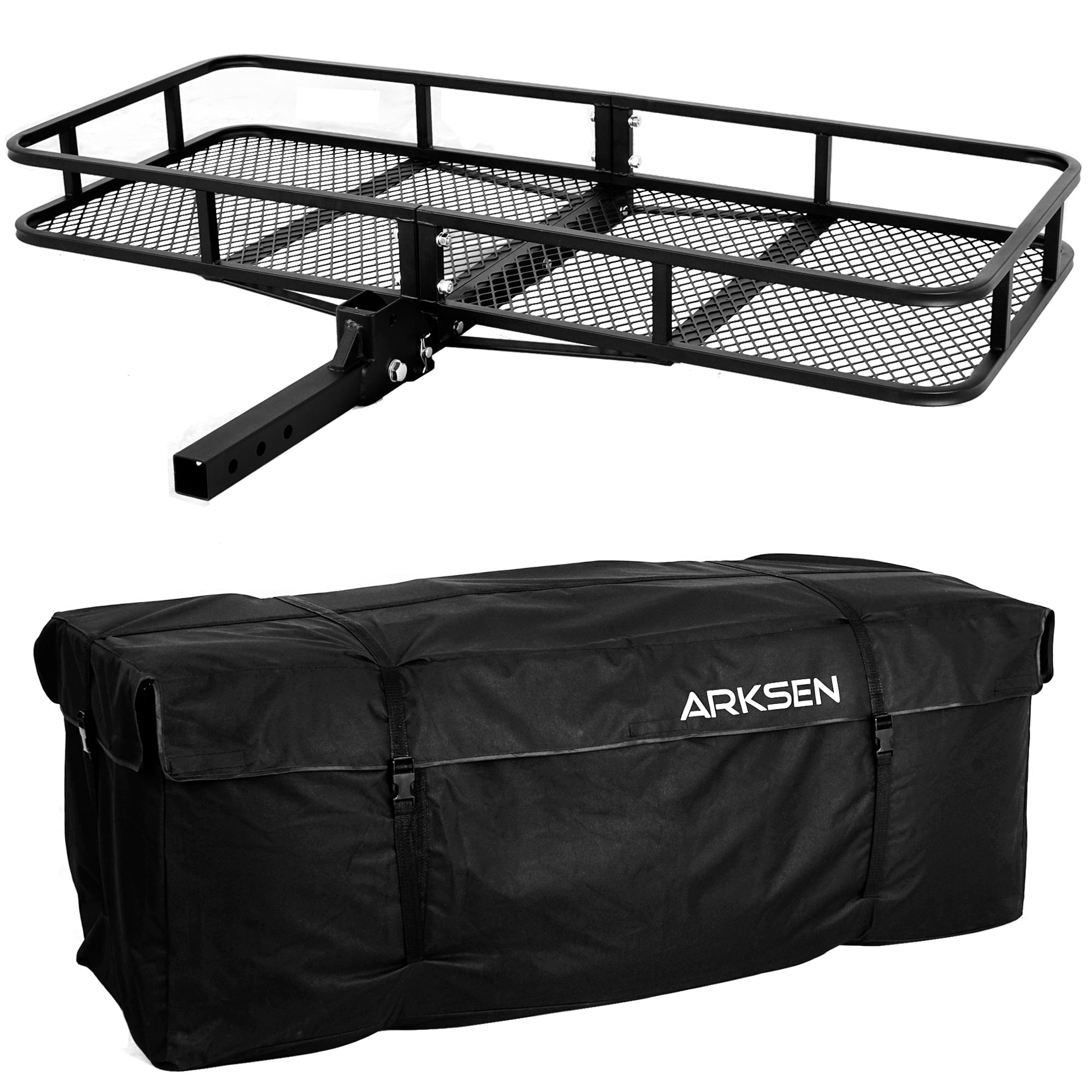Cargo Rack Carriers ARKSEN 60 x 25 x 6 Inch Folding Hitch Cargo Rack Carrier with ...