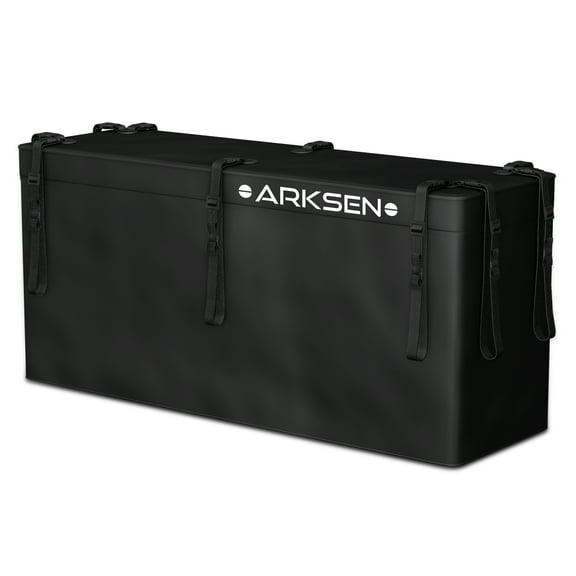 ARKSEN Folding Cargo Vehicle Carrier Hitch Bag for 19" Baskets, Rear Mounted Waterproof Soft Shell Luggage Storage for Car, Truck, SUV, RV or Trailer