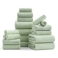 thumbnail image 1 of Beartech 18 Piece Bath Towel Set-6 Bath Sheet,6 Hand Towel,6 Washcloths Ultra Soft Microfiber Towels,Luxury Shower Towel,Quick-Dry & Highly Absorbent Bathroom Towels for Family,Hotel Spa-Green, 1 of 8