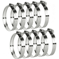 ARLAJO 10 Pack Stainless Steel Hose Clamps for 3 1/2 Inch to 4 Inch ...