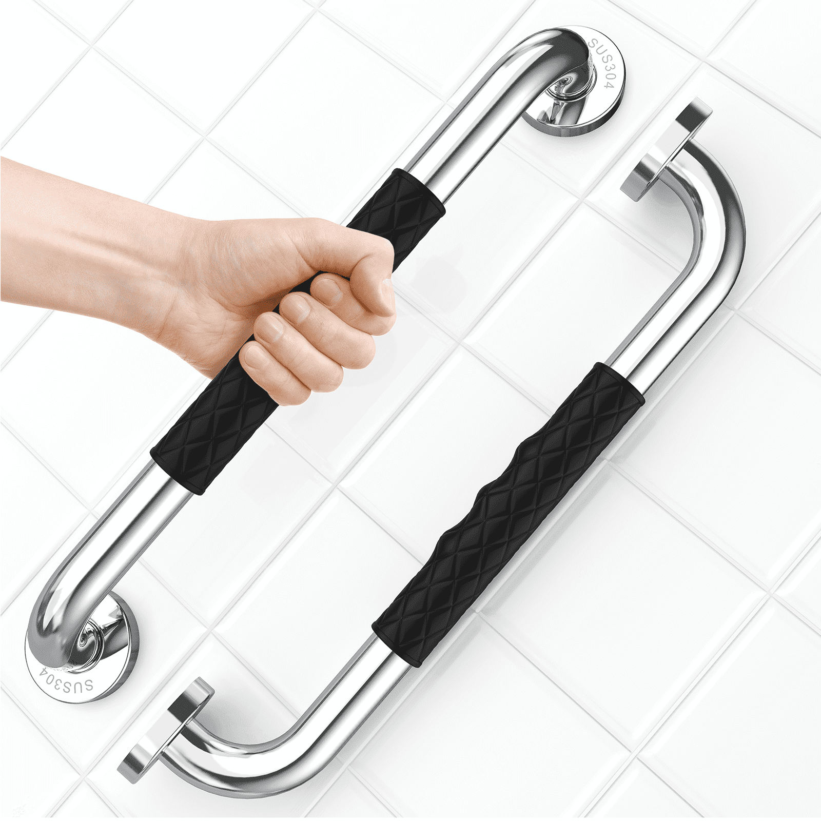 Safety Railing Boots ARLAJO 16 Inch Anti Slip Shower Grab Bar Handle 2 Pack Safety, Hand ...