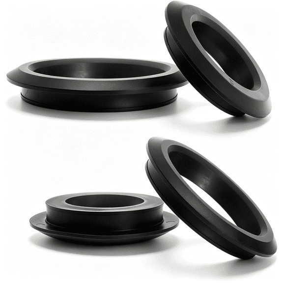 ARLAJO 2 Pc 2" +2 Pc 3" Flexible Rubber Tank Sealing Adapter Bulkhead Fitting Compression Fittings for PVC Hard Pipe with Flexible Tank Adapter Bulkhead Rubber Gasket Fittings