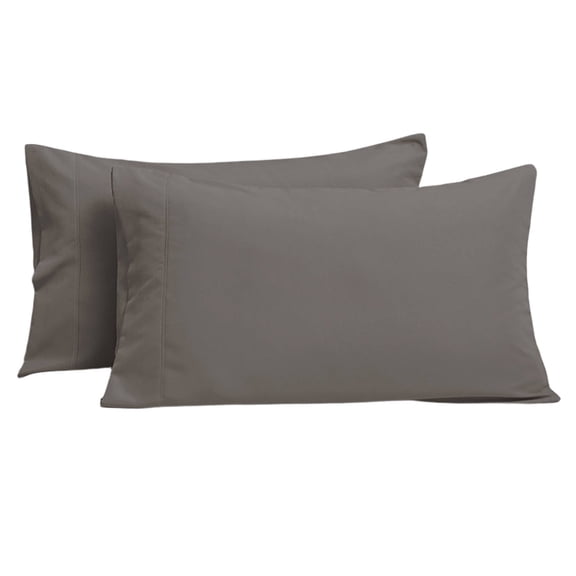 ARLAJO 2026 New 2Pcs Pillow Cases Moisture Absorbing Breathable Pillow Covers Machine Washable Polyester Brushed Pillow Protectors with Zipper Standard Size 20X30In,Gray