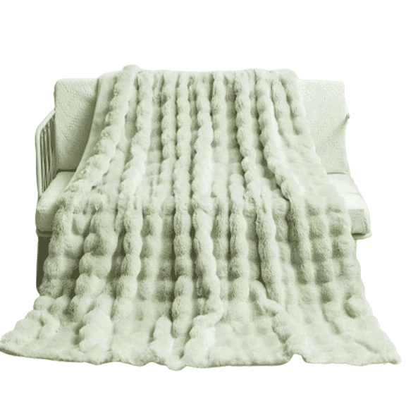 ARLAJO 2026 New Fluffy Blanket Efficient Warmth Thick Blanket Stylish Fit All Season Use Sand Cloud Green 27*39In for Bedroom Living Room Travel Outdoor Use Camping Cozy Moments