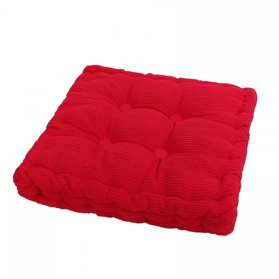 ARLAJO 2026 New Polyester 18X18 Inches Square Chair Cushion Thicken Tufted Seat Cushion Pad Floor Pillows for Dining Chair Sofa Patio Office Desk Chair