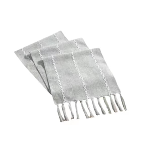 ARLAJO 2026 New Table Runner Natural Drape Tassel Burlap Table Runners Heat Resistance Protection Placemats Gray 13"72" for Dining Tables Events Parties Holiday Celebrations Home Dcor
