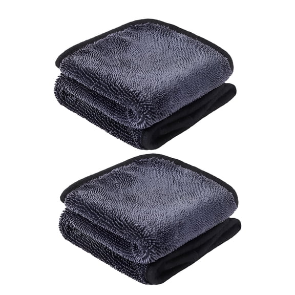 ARLAJO 2Pc Shiny Wipes Cleaning Cloths, Bath Drying Towels, Shower Doors Drying Towels, Streak Free Glass Window Car Mirror Super Absorbent Microfiber Cleaning Cloths