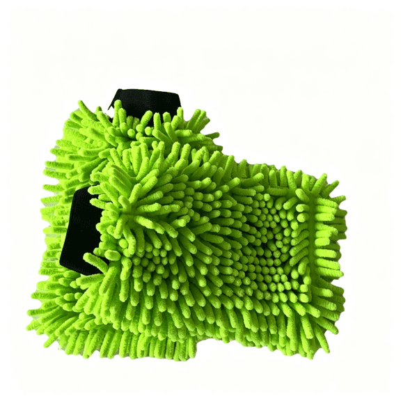 ARLAJO Car Wash Mitts,2 Pcs Microfiber Chenille Coral Fleece Double Sided Car Wash Gloves,Soft car wash mitt Blue&Green