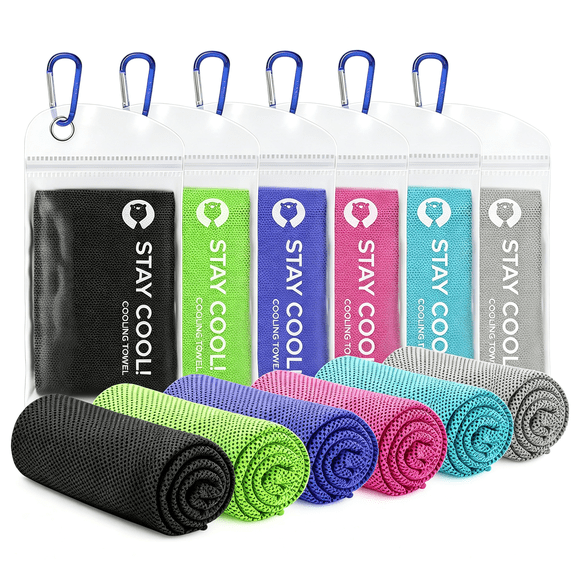 ARLAJO Cooling Towels(40"X12")For Neck&Head,Soft Breathable Chilly Towel for Yoga,Golf,Gym,Camping,Running,Workout&More Activities Cooling Towels for Hot Weather