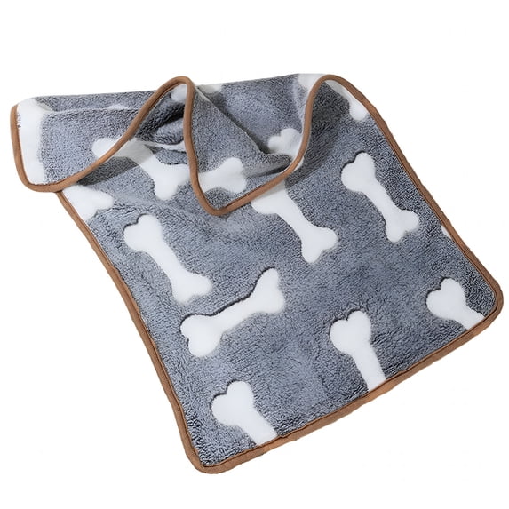 ARLAJO Dual-Sided Waterproof Dog Blankets, Soft Fluffy Fleece Warm Pet Throw Blankets Sleep Bed Mat for Small Dogs Cats