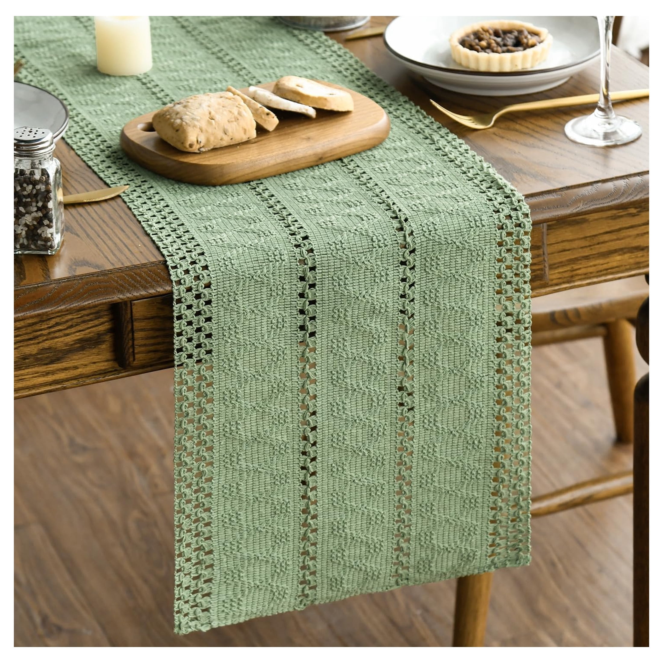 ARLAJO Table Runners 72 Inches Long,Cutout Kitchen Table Décor Table ...