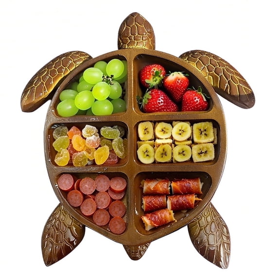 ARLAJO Turtle Charcuterie Platter, Nautical Serving Tray for Cheese, Meats Fruit, Ocean Theme Party Board, Best Gift for Seafood Lovers Entertainers Fresh Vegetable Tray