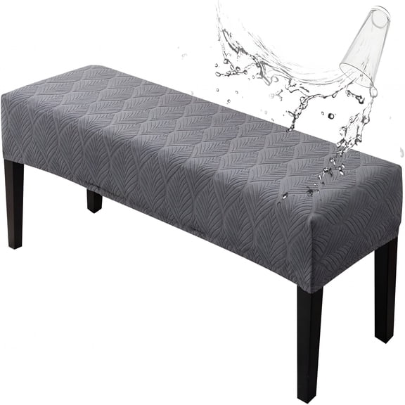 ARLAJO Waterproof Dining Room Bench Covers,Stretch Jacquard Bench Seat Protector Cover,Rectangular Bench Cover for Bedrooms,Living Rooms,Kitchens,Removable,Washable