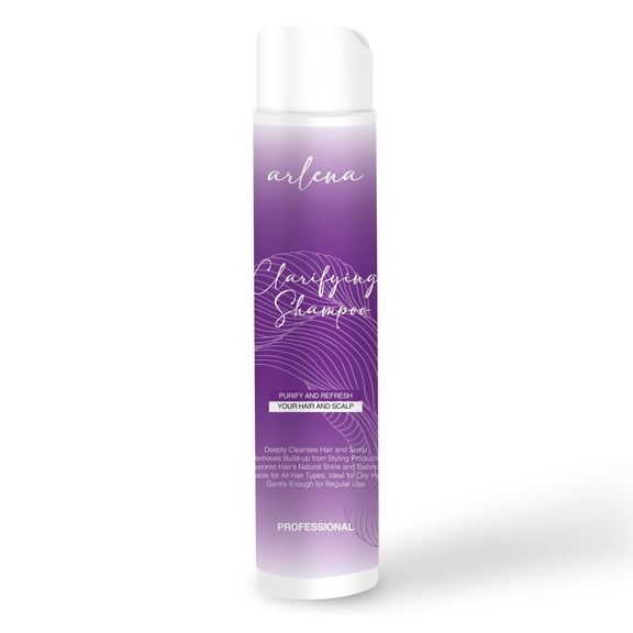ARLENA Clarifying Shampoo - Deep Cleanse, Purify & Refresh Your Hair and Scalp - Removes Build-up, Enhances Shine, Professional Quality, Made in USA - Ideal for All Hair Types, Especially Oily Hair