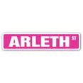 thumbnail image 1 of ARLETH Street Sign Childrens Name Room Sign | Indoor/Outdoor |  18" Wide, 1 of 5