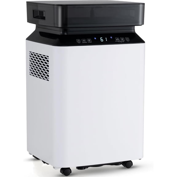 ARLIME 70 Pint Dehumidifier with Pump, 4500 Sq. Ft, Continuous & Auto Mode, 2.2 Gallon Water Tank, Auto or Manual Drainage & 4 Wheels, Dehumdifier for Home, Basement, RV (70 Pint)
