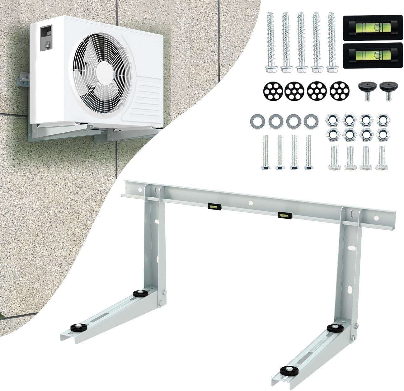 Air Con Split Ac Wall Bracket Air Conditioning Mini Split Outdoor