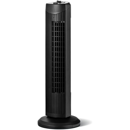 ARLIME Tower Fan, 28 Inch Oscillating Fan with 3 Adjustable Speed, 3 Wind Mode, Quiet Household Tower Fan for Bedroom, Living Room, Office (Black)