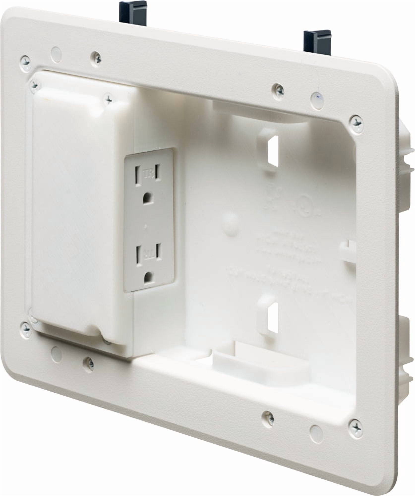 Shallow Inset Box ARLINGTON TVL508 Low Profile TV Box for Shallow Wall Depths - Walmart.com