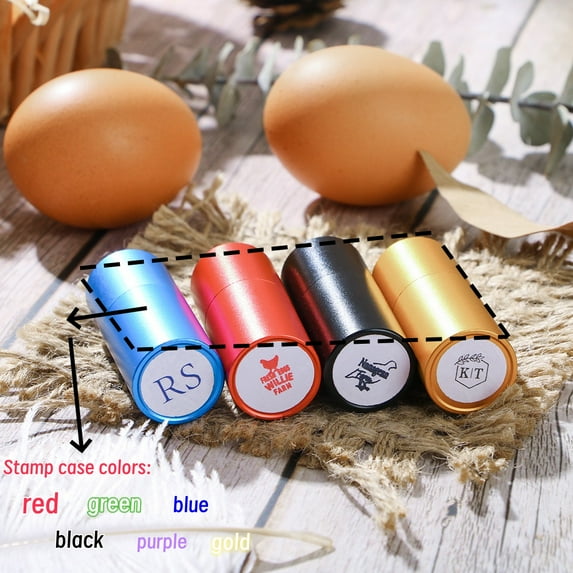 ARLUCKAT Custom Stainless Golf Ball Stamp For Eggs Multicolors Monogrammed Gift For Golfer