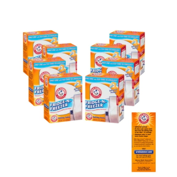 ARM  HAMMER 14 oz. Baking Soda Fridge-N-Freezer Odor Absorber (8-Pack)