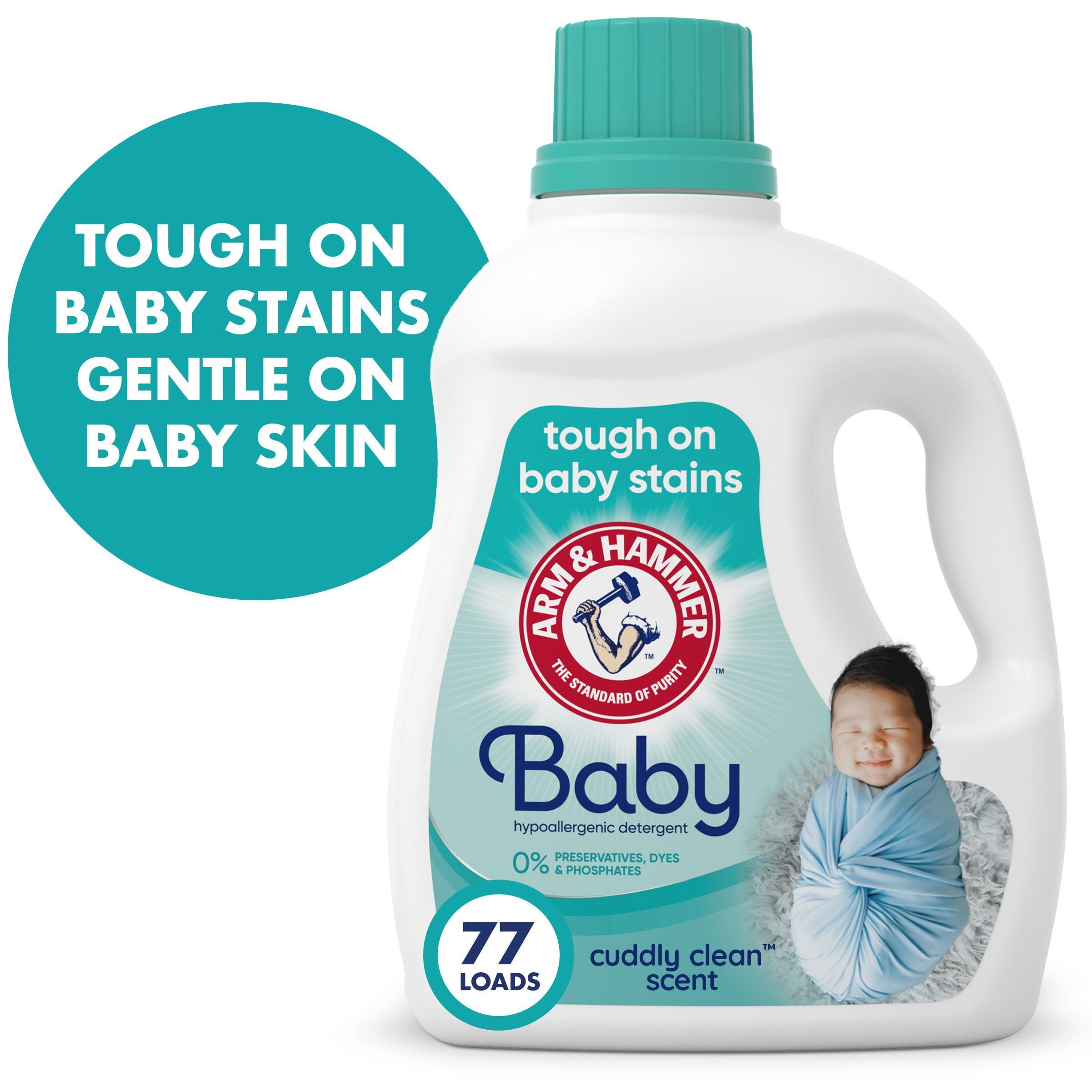 ARM & HAMMER Baby, Hypoallergenic Liquid Laundry Detergent, 100.5 fl oz