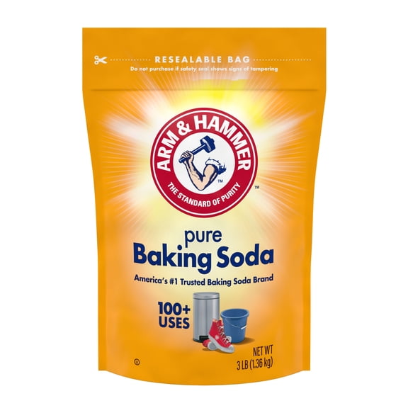 ARM & HAMMER Baking Soda for Cooking, Cleaning, Laundry, Deodorizing, & More, 3 lb Bag