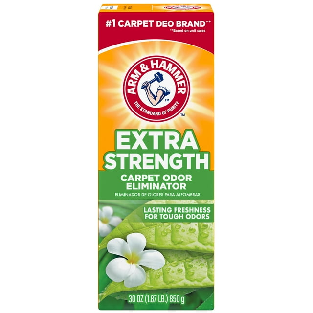 ARM & HAMMER Extra Strength Carpet Odor Eliminator Powder, Fresh Scent, 30 oz