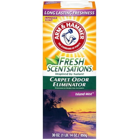 ARM & HAMMER Carpet Odor Eliminator Powder, Island Mist, 30 oz.