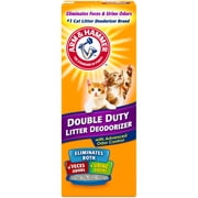 ARM & HAMMER Double Duty Cat Litter Deodorizer Additive for Odor Control, Scented, 30 oz