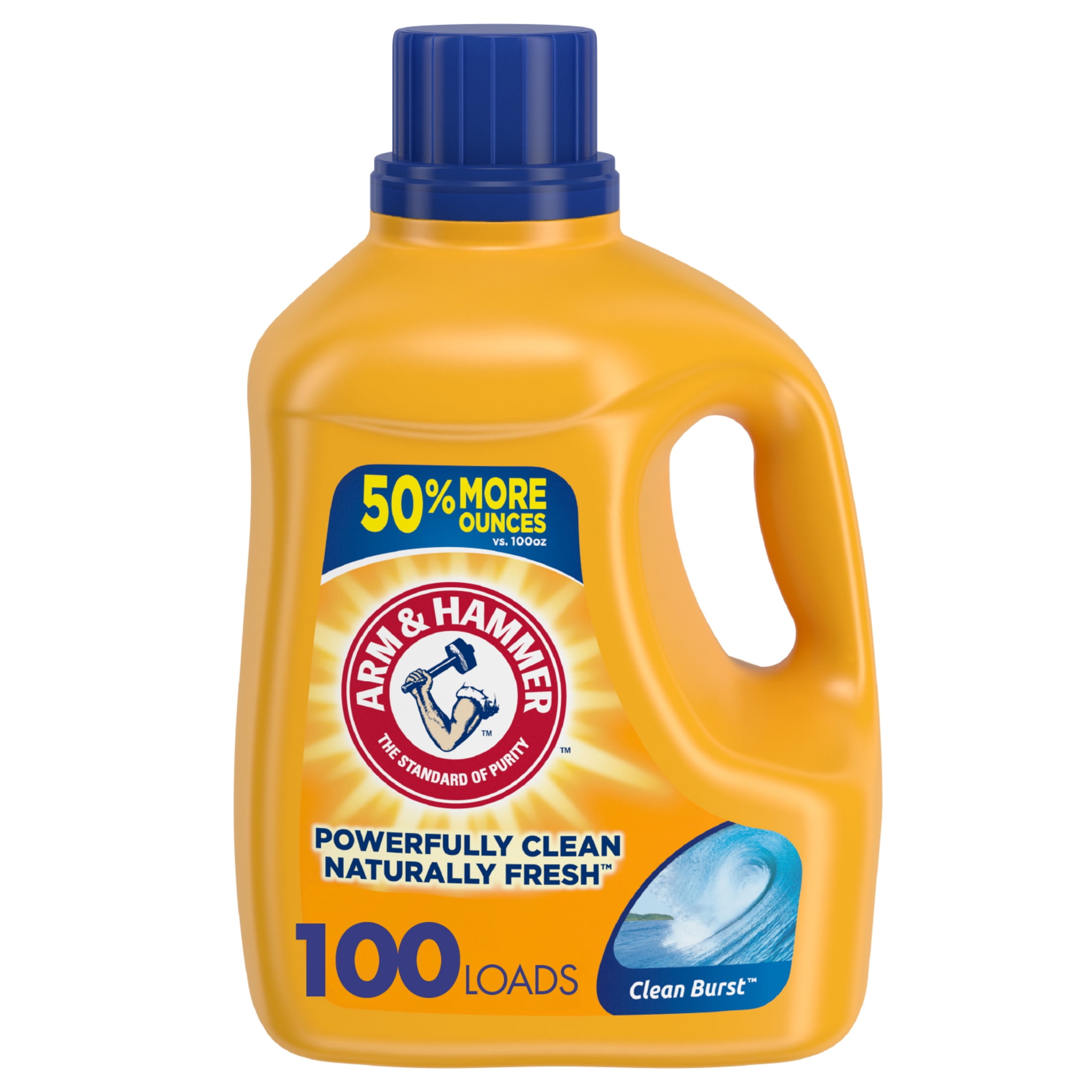 ARM & HAMMER Clean Burst, 100 Loads Liquid Laundry Detergent, 150 Fl oz