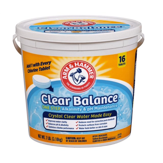 ARM & HAMMER Clear Balance Pool Maintenance Tablets, Chlorine Tabs