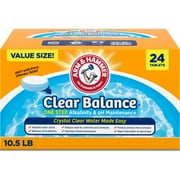 ARM & HAMMER Clear Balance Alkalinity & pH Maintenance Tablets for Pools & Spa, 24 Count