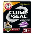 thumbnail image 1 of ARM & HAMMER Clump & Seal Cat Litter Multi-Cat Complete Odor Sealing Clay Clumping Cat Litter, 28 lb, 1 of 14