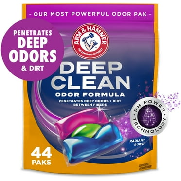 ARM & HAMMER Deep Clean Odor Formula Laundry Detergent Power Paks, 44 ct.