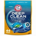 thumbnail image 1 of ARM & HAMMER™ Deep Clean Stain Formula Detergent Power Paks, Sparkling Clean Scent, 44 Count (4 Pack), 1 of 6