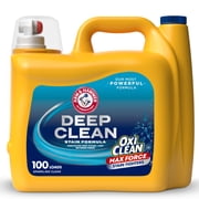 ARM & HAMMER Plus OxiClean Max Force Deep Clean Stain Detergent, Sparkling Clean, 150 Fl Oz