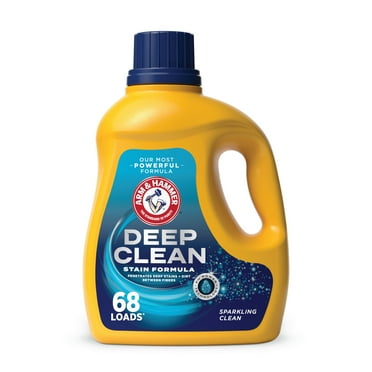 ARM & HAMMER Deep Clean Stain Formula, Liquid Laundry Detergent, 102 fl oz, 68 Loads