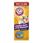 ARM & HAMMER Double Duty Cat Litter Deodorizer and Pet Odor Eliminator, 33 oz Box